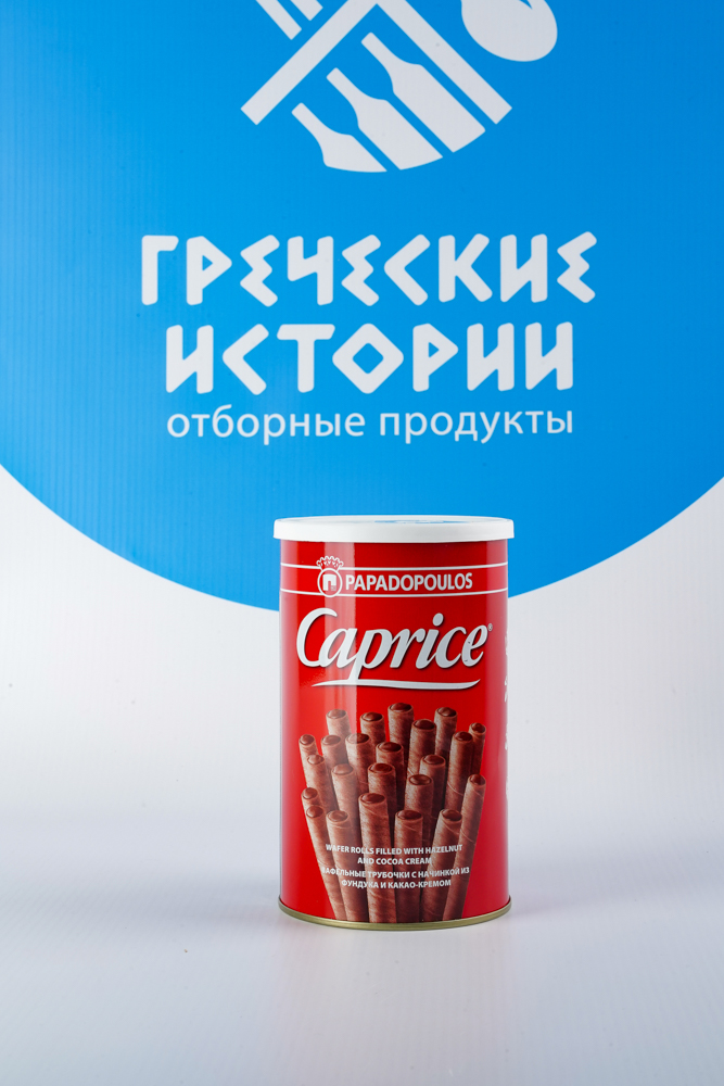 Вафельные трубочки "Caprice" с начинкой из фундука и какао-кремом, 400 г