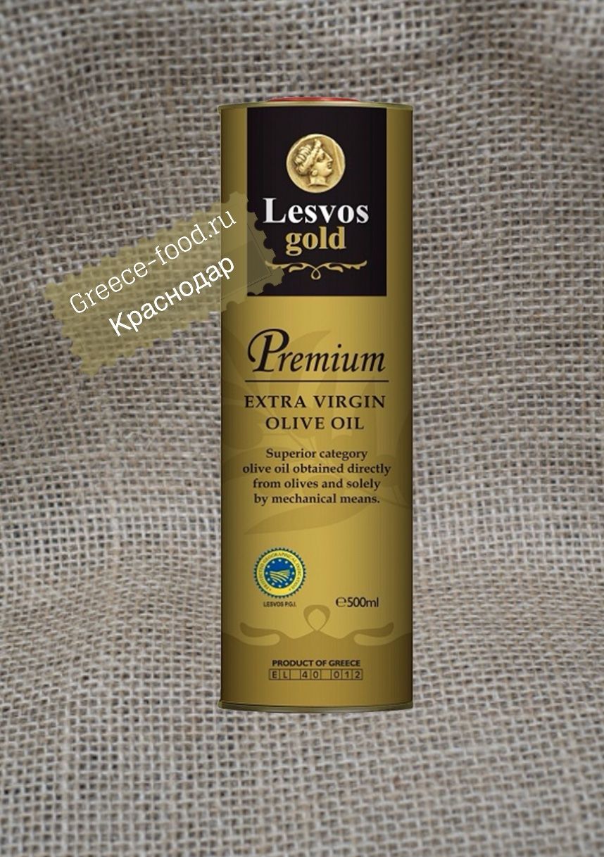 Оливковое масло «Lesvos gold» Extra Virgin Premium, 0,5л ж/б